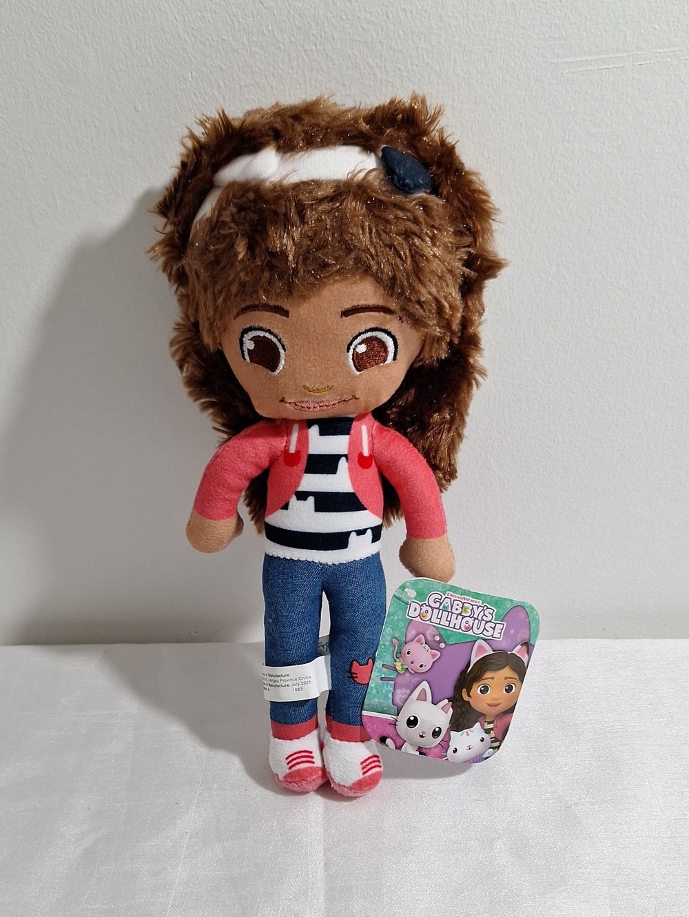 Gabby's Dollhouse Plush Doll - Brown Hair, Red Jacket